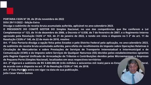 Alteração Simples Nacional 2023