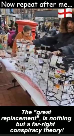 Now repeat after me.... The Great Replacement is nothing but a far-right conspiracy theory