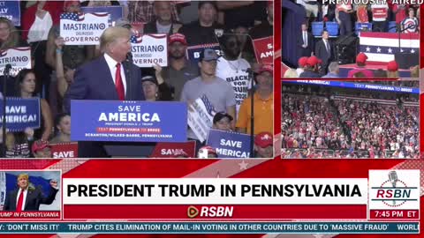 OZ, GIVE DOUG THE GOODS (Trump Rally Wilkes Barre, Pennsylvania Doug Mastriano for Governor)