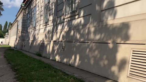 Stroll down the city sidewalk.