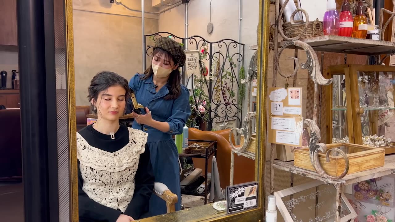 ASMR I got Spring Hair Makeover in Prettiest Japanese salon, Soft Spoken