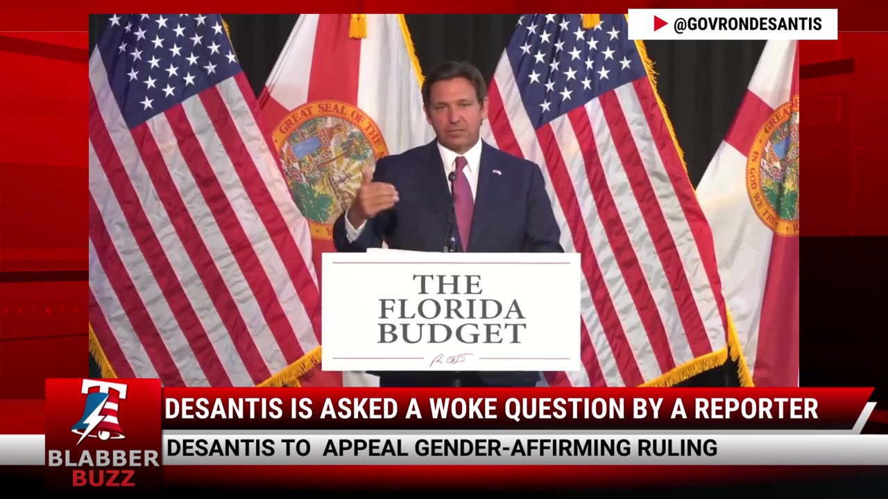 DeSantis Is Asked A Woke Question By A Reporter