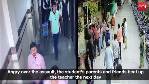 Parents fight teacher