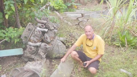 Crashed WWII F4U Corsair Aircraft, Ambae Island, Vanuatu