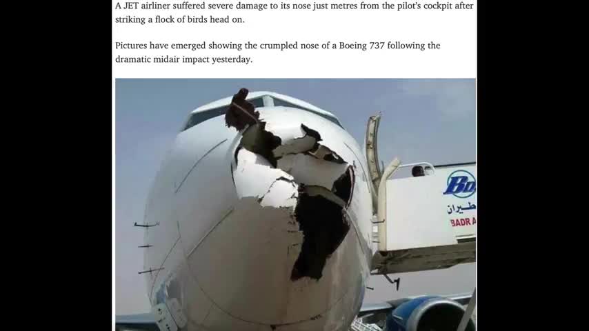 PLANE VS TRUCK and CONCRETE