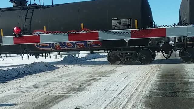 Oil train in northern Minnesota