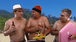 Pedreiros na praia