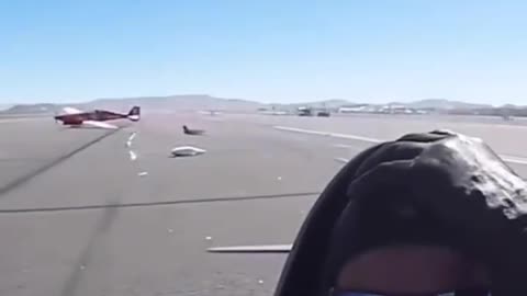 Pilot Almost Loses His Head On The Runway