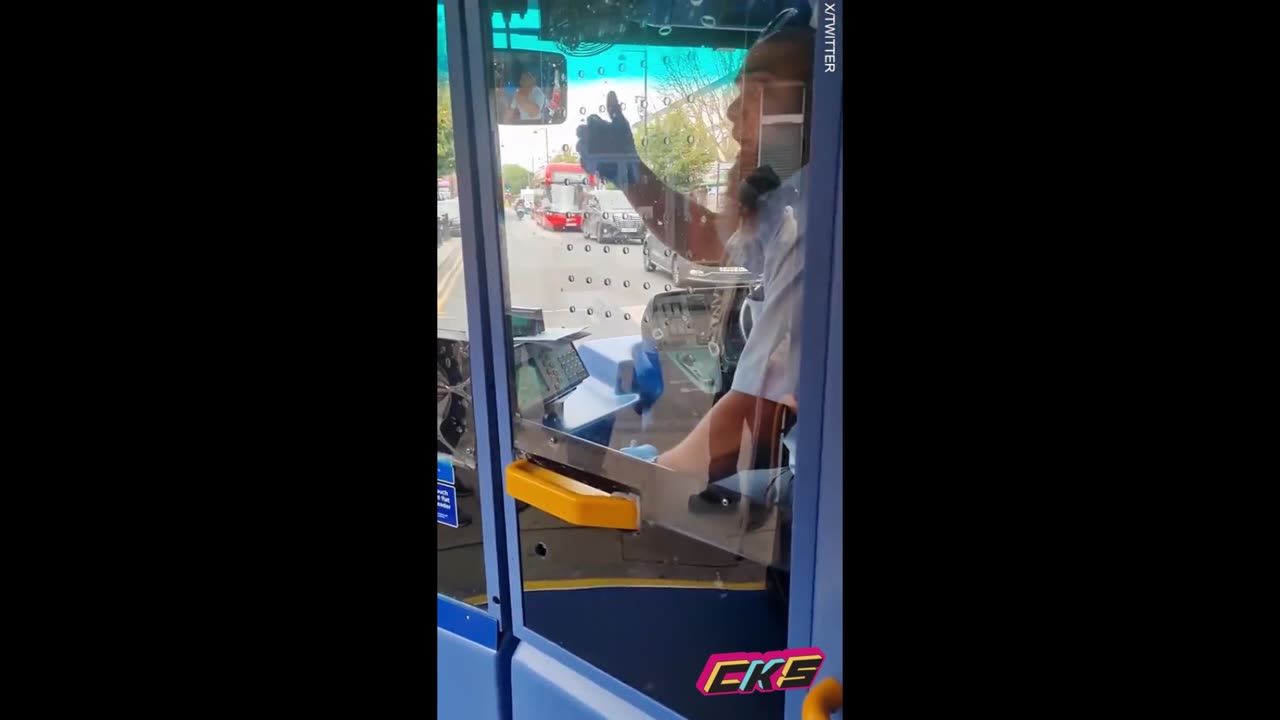 Shocking moment Man 39, spits at a bus driver and calls him a 'Muslim terrorist