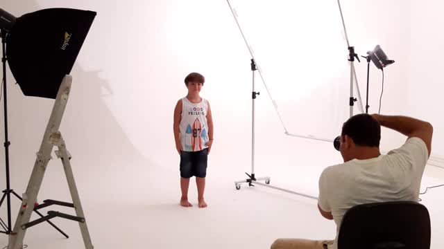 my son in test for special model