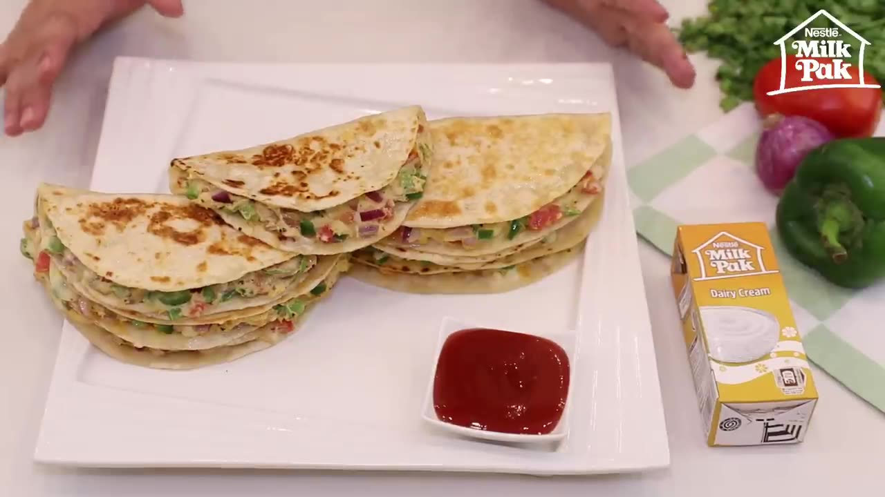 Cheesy chicken quesadillas lunch box recipe