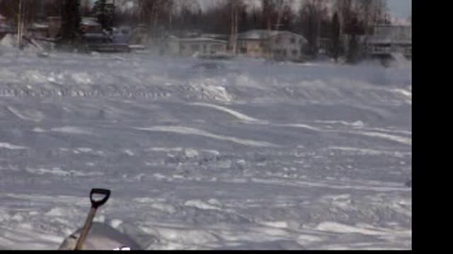 Racing on a frozen lake