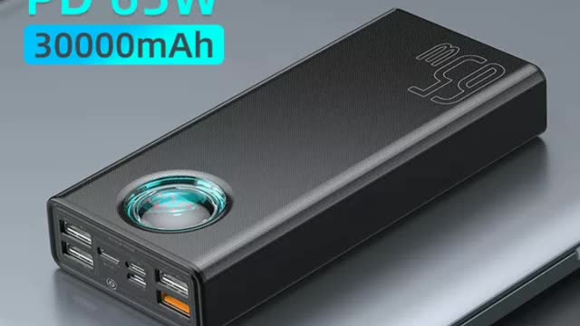 65W Power Bank 30000mAh/20000mAh PD Quick Portable External Charger For Smartphone Laptop Tablet