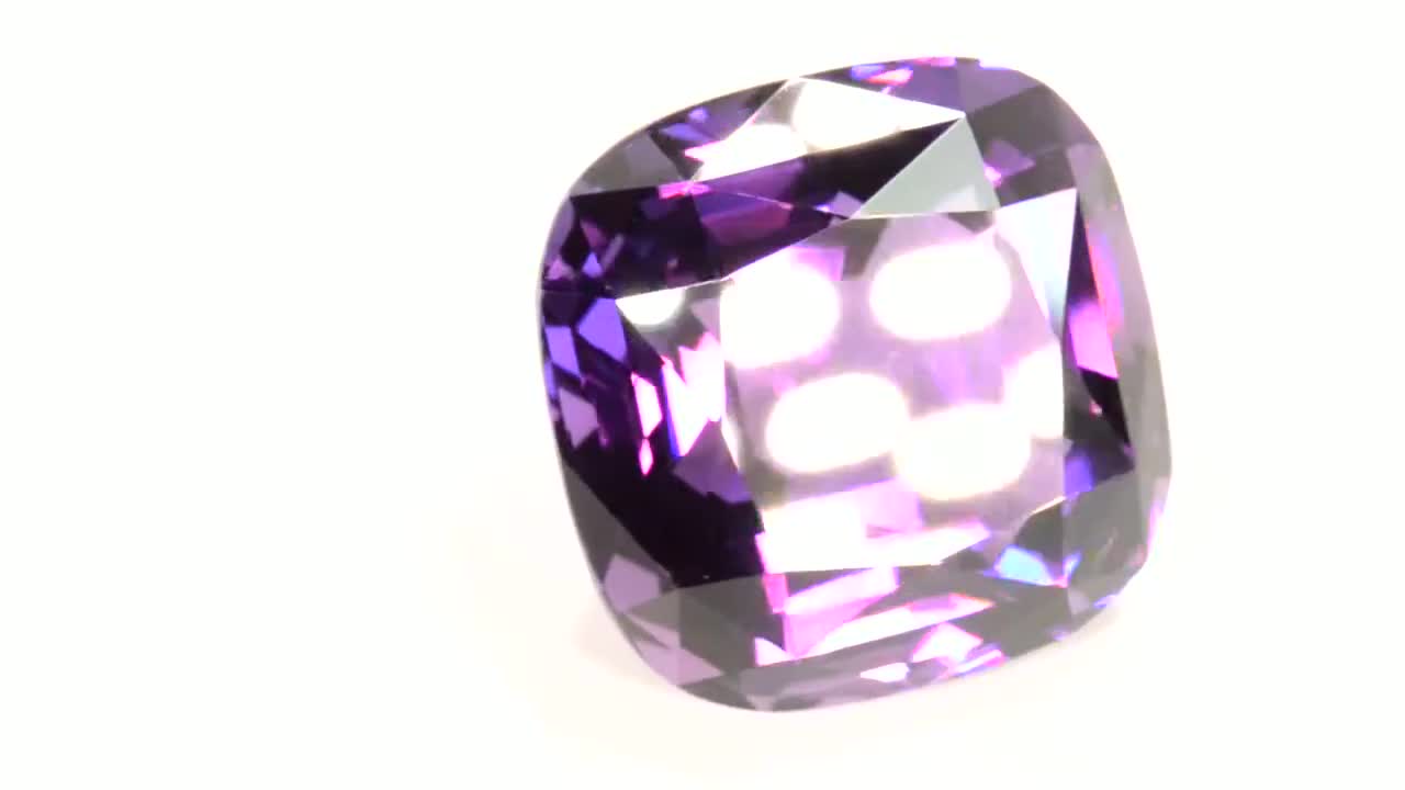 Natural Brazilian Origin Amethyst Gemstone, Cushion Cut,