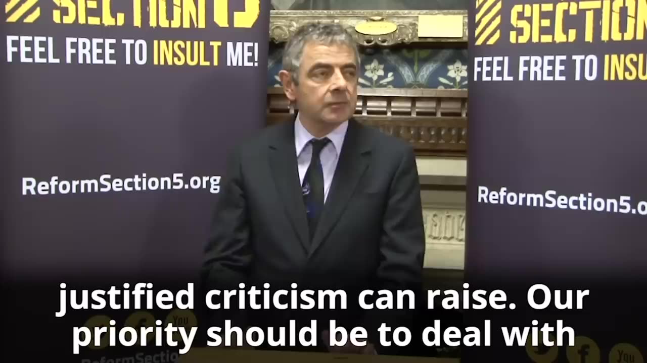 Rowan Atkinson's Discourse on Free Speech