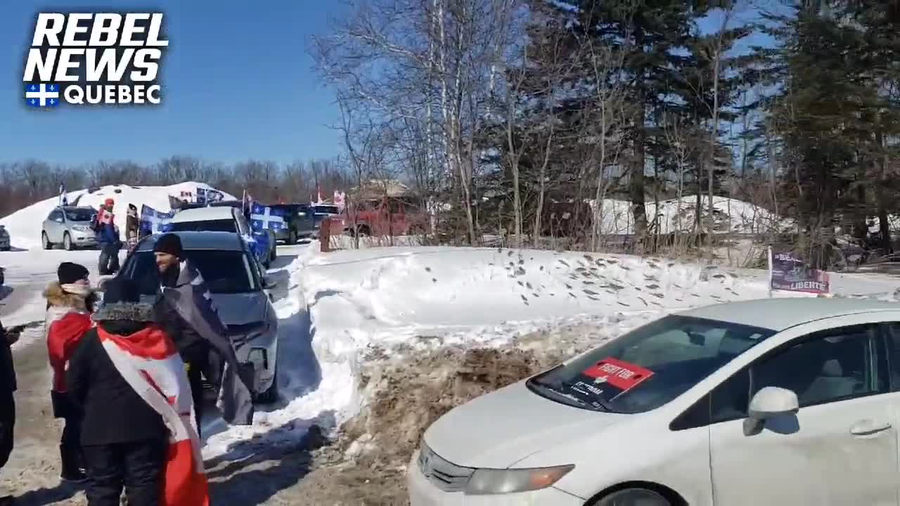 Breaking in Canada, people rally for Truckers for Freedom 2.0!