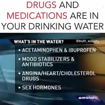 Drugs and medication in your drinking water