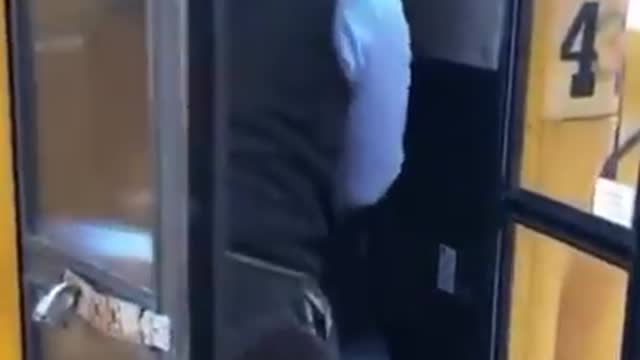 Bus Driver throws a Kid off the bus Violently see what happen next!