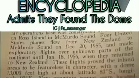 1958 Encyclopedia Admits They Found the Dome