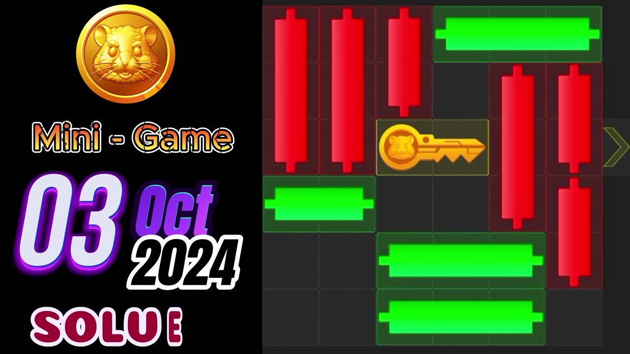 03 October Mini Game 100% Solved | Hamster Kombat Mini Game Puzzle Today 03 October #hamsterkombat