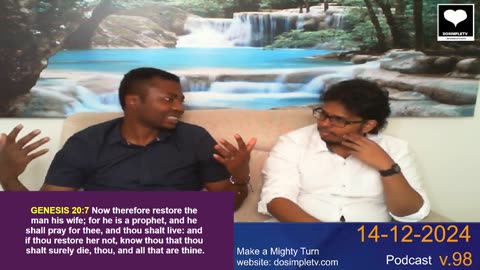 v.98 Give the woman back to her husband. He is a prophet, and he will pray for you. || DosimpleTV