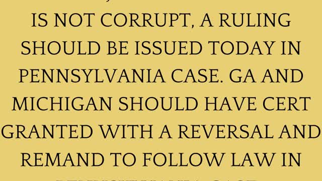 SUPREME COURT DECISIONS, TODAY?