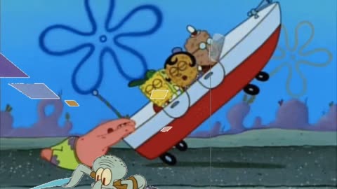 Squidward Is Playing With Tiles While Patrick Begs SpongeBob To Stay 😭