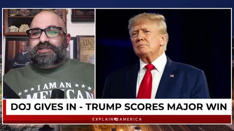 DOJ Caves In - Trump Scores Massive Victory In Legal Battle