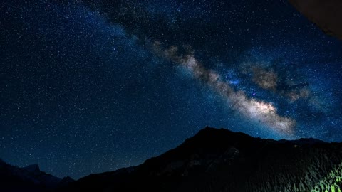 Milky way Galaxy timelapse