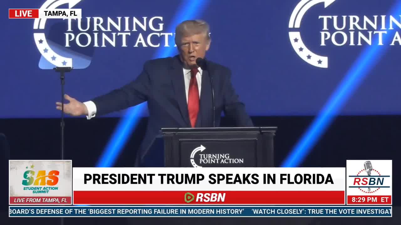 Highlights of President Donald Trump at the Student Action Summit in Tampa, Florida