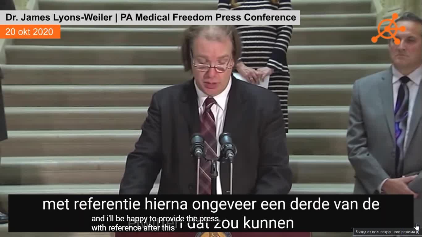 Dr. James Lyons-Weiler | PA Medical Freedom Press Conference ( 20 okt 2020 )