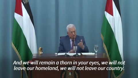 Palestinian President vows to 'do everything possible to defend our people'