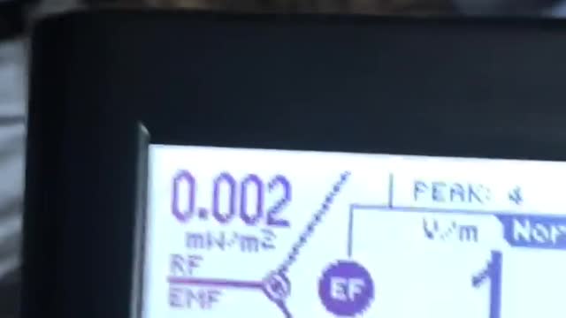 This is a video of EMF readings at a bedroom in Bramley Leeds