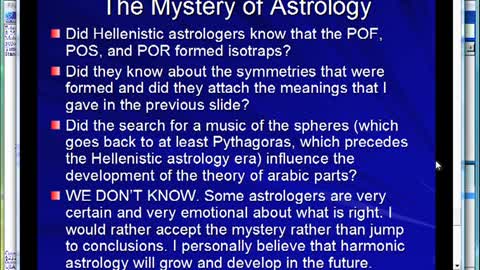 18 - Arabic Parts A Marriage of Hellenistic and Harmonic Astrology