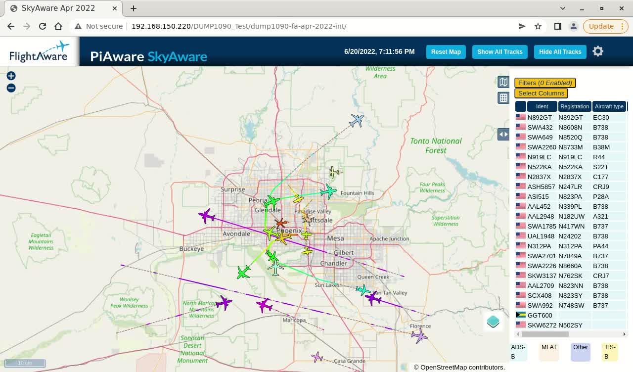 Phoenix AZ air trash timelapsed