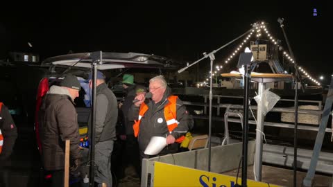 Wolgast: Wolf begrüßt die Kundgebungsteilnehmer 26.01.2022