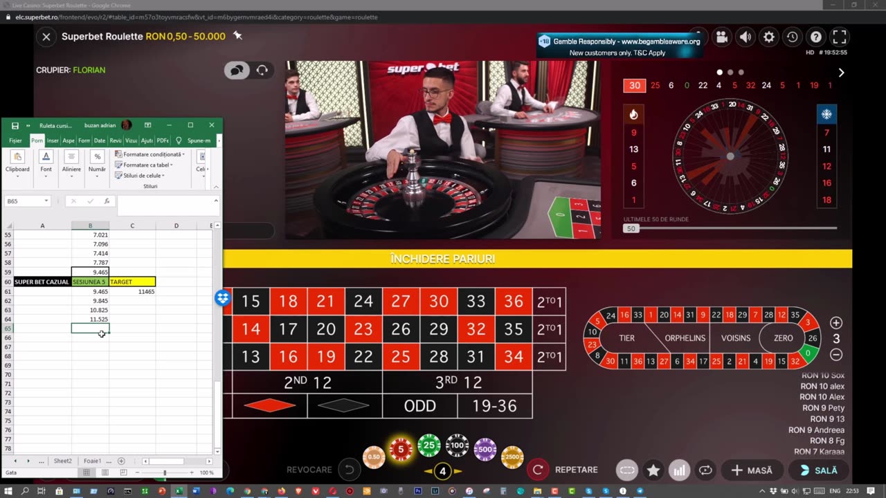 🟢 ᴴᴰ BEST Roulette System | Software 2023 / 2024 - ADRIAN BUZAN [ LIVE ]