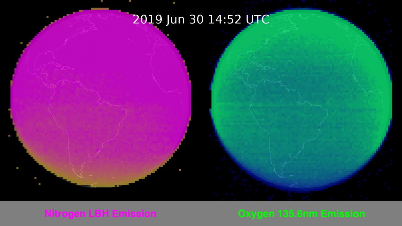 Comparative visualizations of Earth in the ultraviolet emission of oxygen