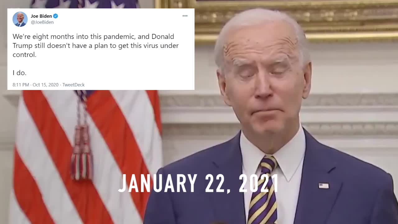 BIDEN: "Nothing that we can do to change the trajectory of the pandemic" (1-22-2021)