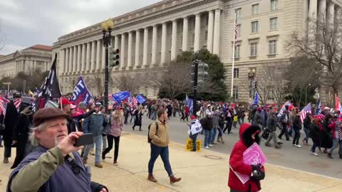 Folks still marching to the Capitol