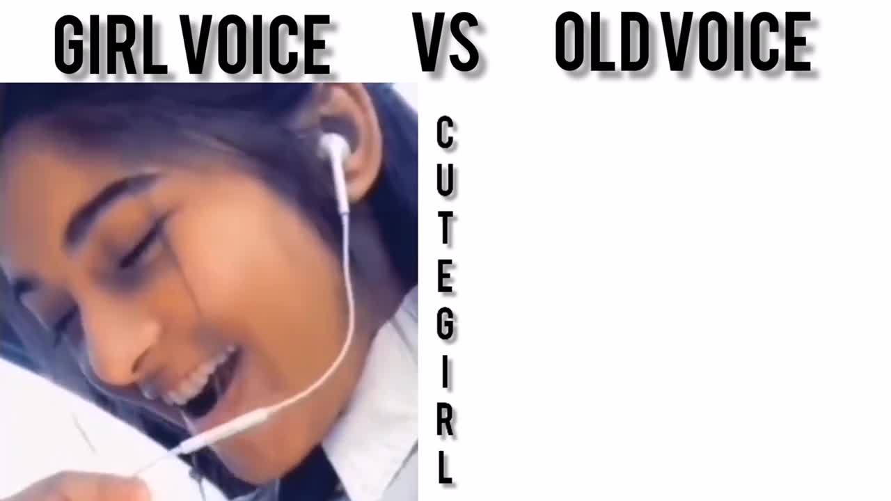 girl voice vs old voice 🤤 _ girl vs boy meme #funny #memes