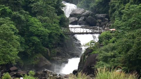 📌Panthumai Waterfalls, Meghalaya, India Video captured from Bangladesh part