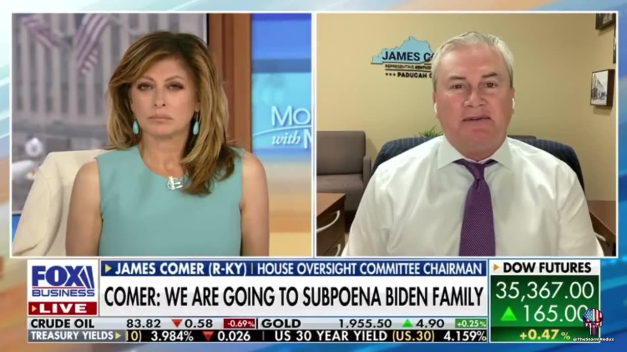 BREAKING: Rep. James Comer says House Oversight will subpoena Hunter Biden