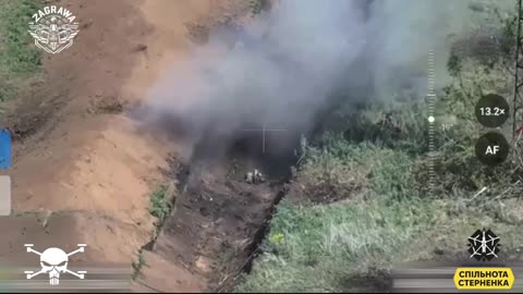 Ukrainian Drones Lighting Up Russian Trenches