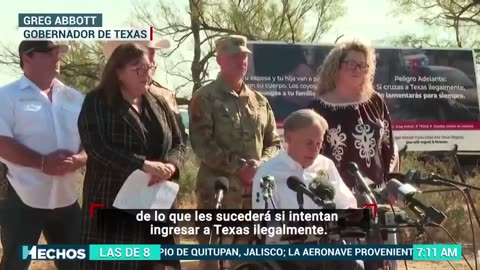 Campaña de Texas lanza advertencia poco amable a migrantes