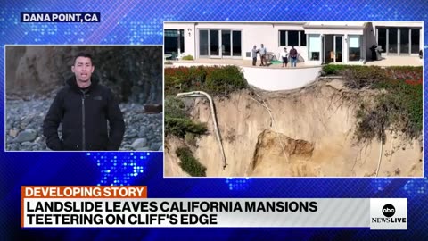 California News: Landslide leaves California mansions teetering on cliff’s edge