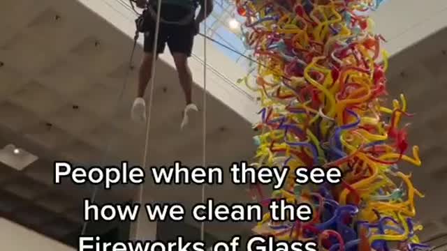 People when theyseehow we clean the.Fireworks of Glass5