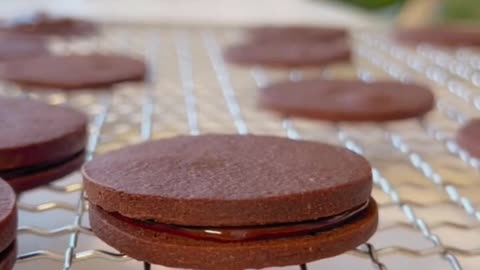 Chocolate cookies preparation