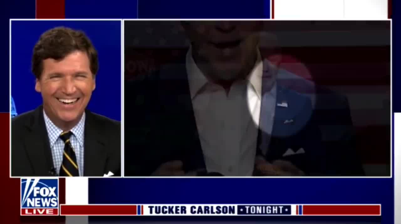 Tucker Reports On Bird Pooping On Biden