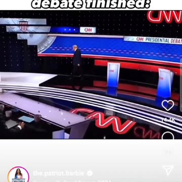 Behind the scenes post debate. Strength vs. frailty.